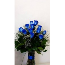 Blue by You - 12 Stems In Vase